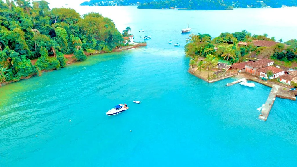 Baía da Ilha Grande vista do mar, Angra dos Reis RJ